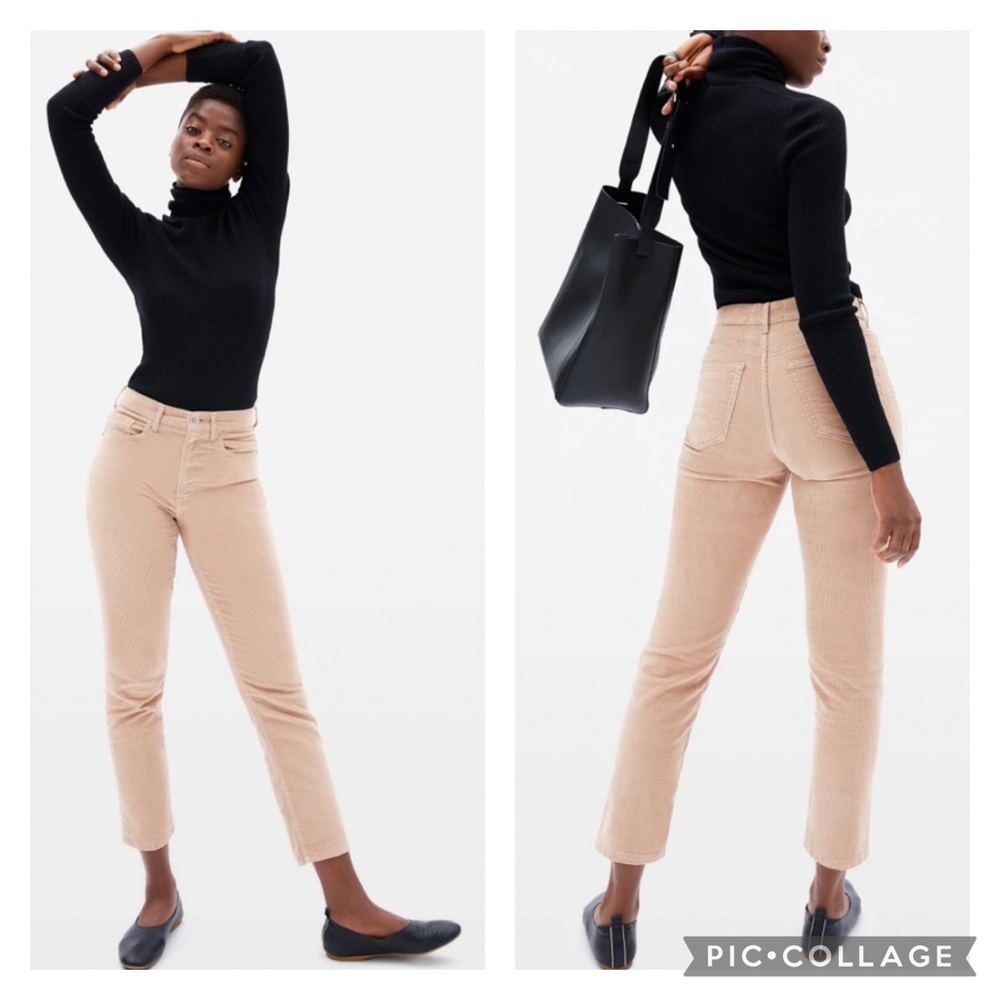 EUC Everlane The Baby Cheeky Crop Corduroy Pant